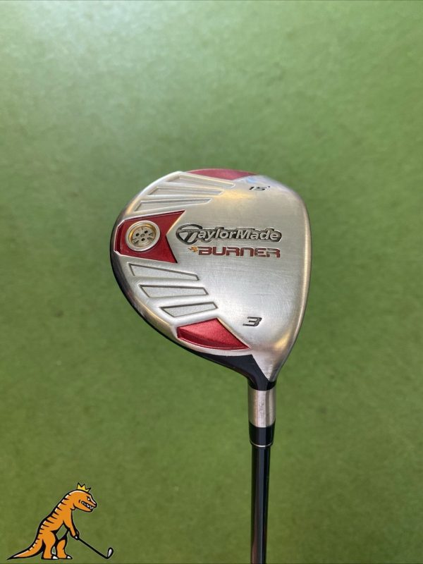 Used RH TaylorMade Burner 15* 3-Wood Reax Graphite Stiff Flex