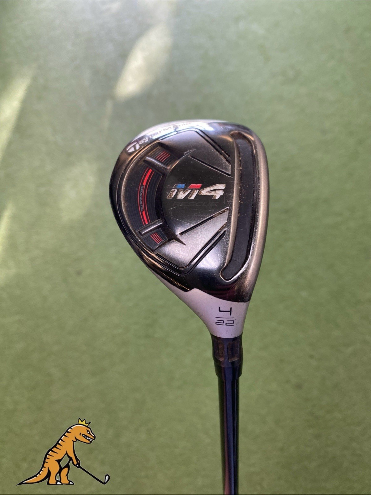 Used RH TaylorMade M4 21* 4 Hybrid Fujikura Atmos Graphite Senior Flex 4H