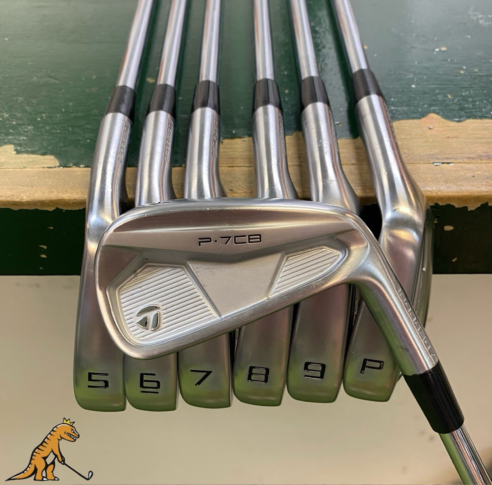 Used RH TaylorMade P7CB Iron Set 4-PW True Temper AMT White S300 Steel