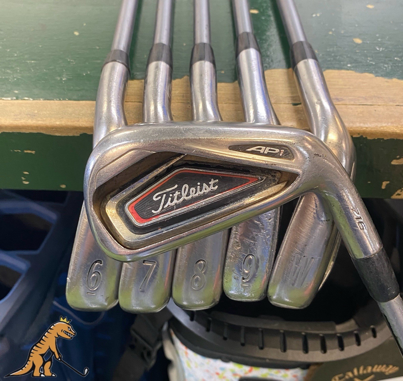 Used RH Titleist 716 AP1 Iron Set 5-GW Kuro Kage 65g Graphite Senior Flex