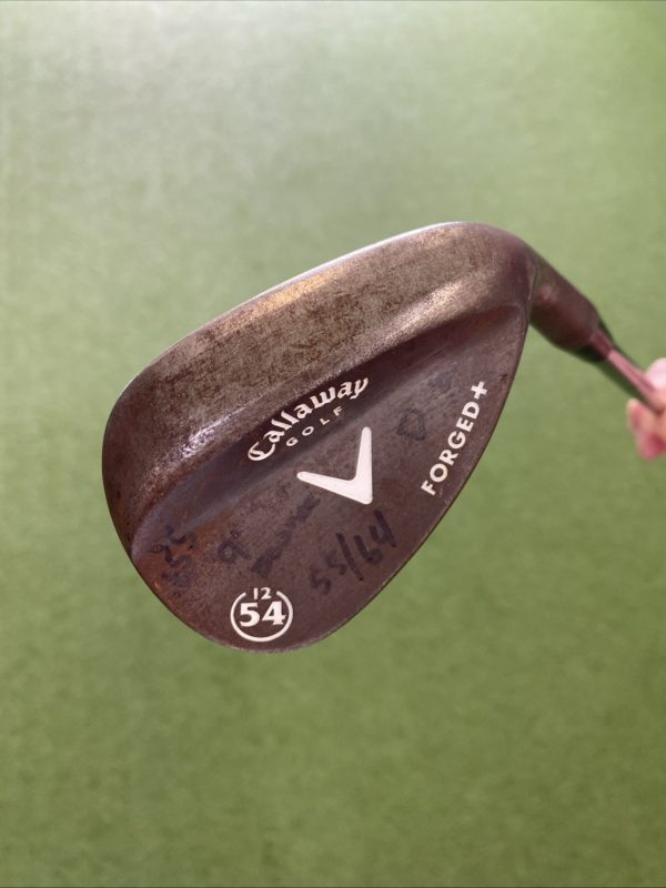 Jim Furyks Callaway Forged Plus Raw 54.12* Sand Wedge Dynamic Gold Steel Wedge - Image 3