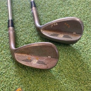 Tour Issue Titleist Vokey SM9 Raw Wedge Set 56*, 60* Project X Steel