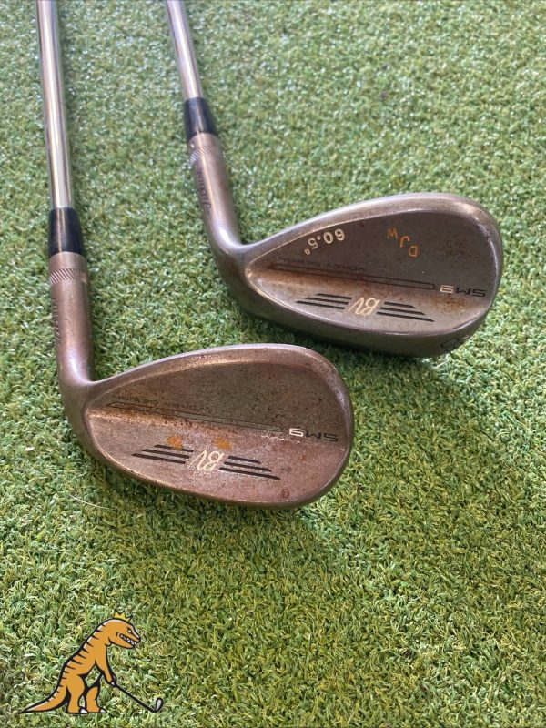 Tour Issue Titleist Vokey SM9 Raw Wedge Set 56*, 60* Project X Steel