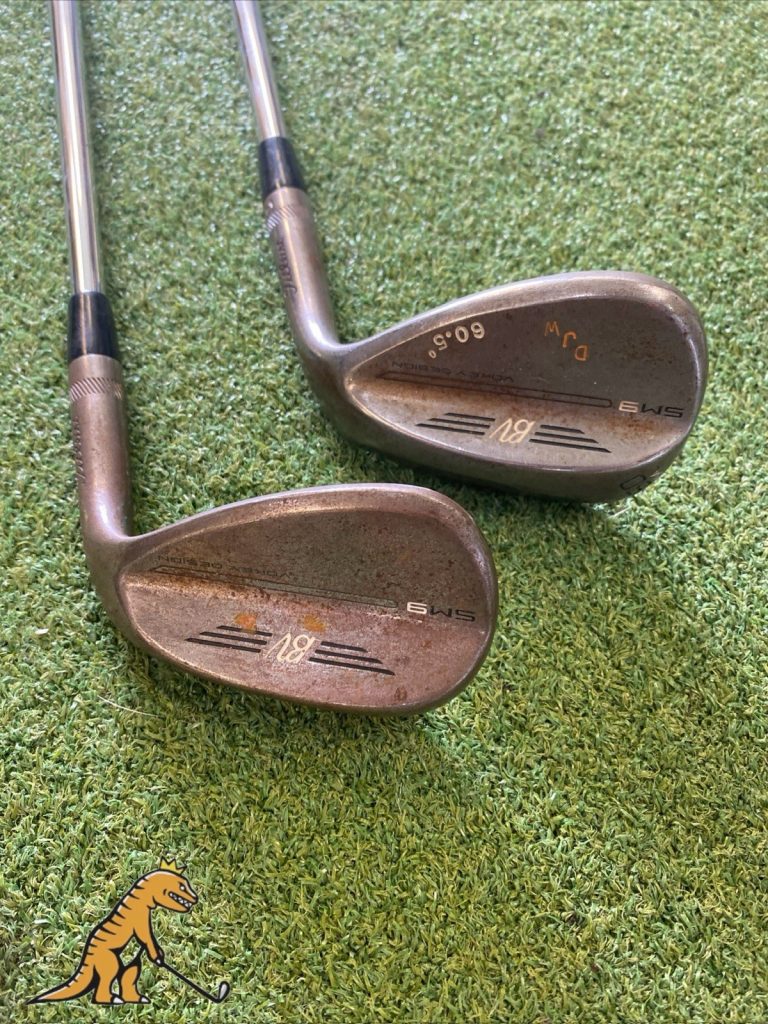 Tour Issue Titleist Vokey SM9 Raw Wedge Set 56*, 60* Project X Steel