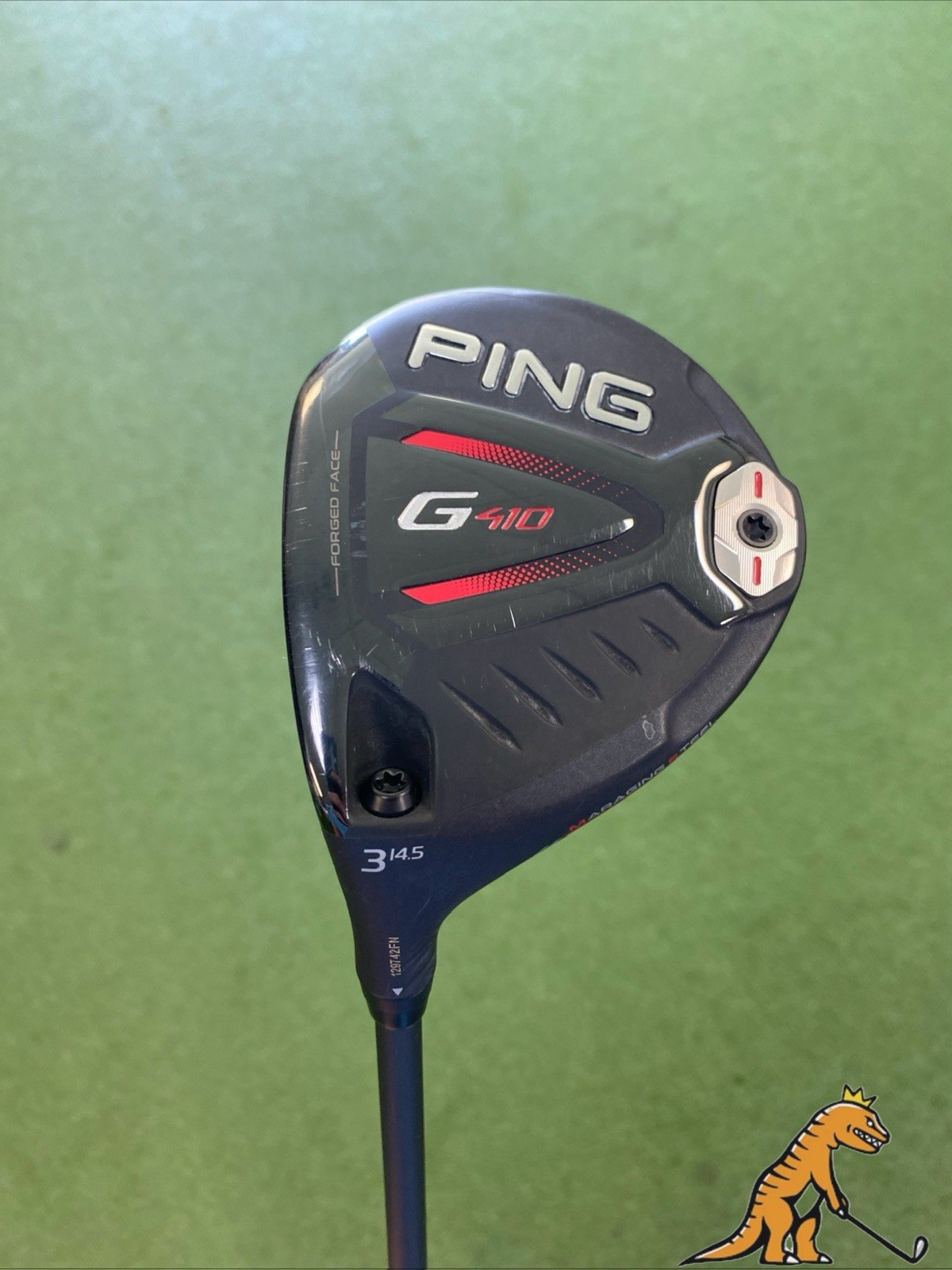 Used LH Ping G410 14.5* 3-Wood HZRDUS Smoke 80g Graphite Extra Stiff