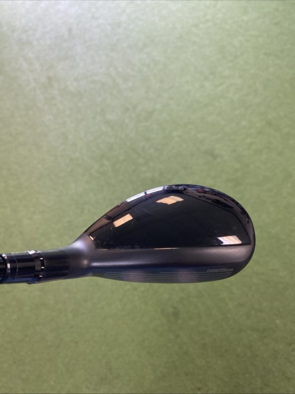 Used LH TaylorMade Qi10 Tour 19.5* Rescue Hybrid HZRDUS RDX Smoke Graphite Stiff