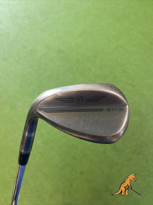 Used-LH-Titleist-Vokey-SM9-Jet-Black-5812-Lob-Wedge-KBS-Tour-Stiff-Steel-356582924325