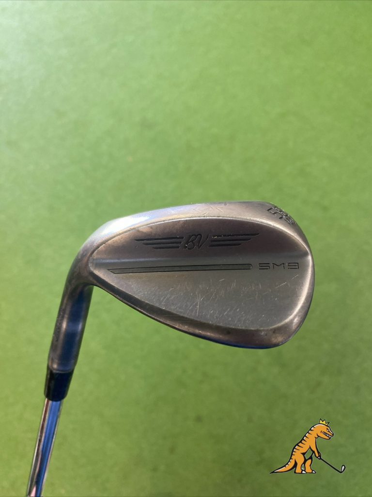 Used-LH-Titleist-Vokey-SM9-Jet-Black-5812-Lob-Wedge-KBS-Tour-Stiff-Steel-356582924325