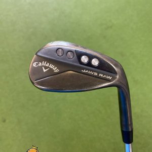 Used RH Callaway Jaws Raw Black 58.12* Lob Wedge Dynamic Gold Spinner Steel