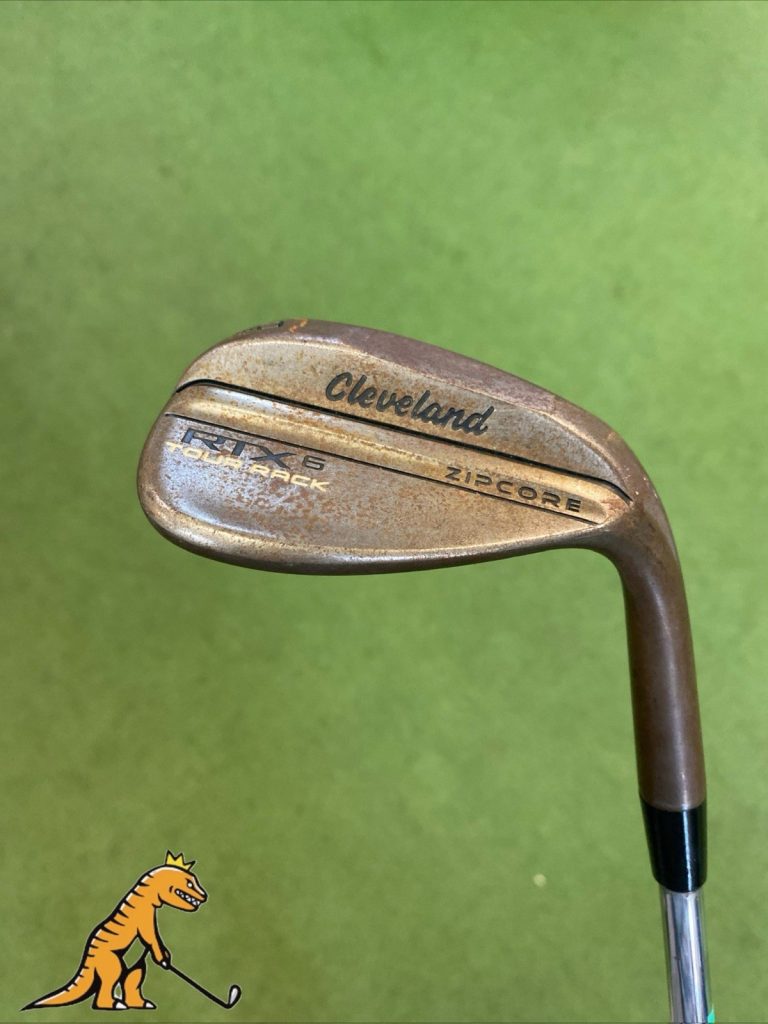 Used RH Cleveland RTX 6 Tour Rack Raw 60.10* Lob Wedge Dynamic Gold Steel