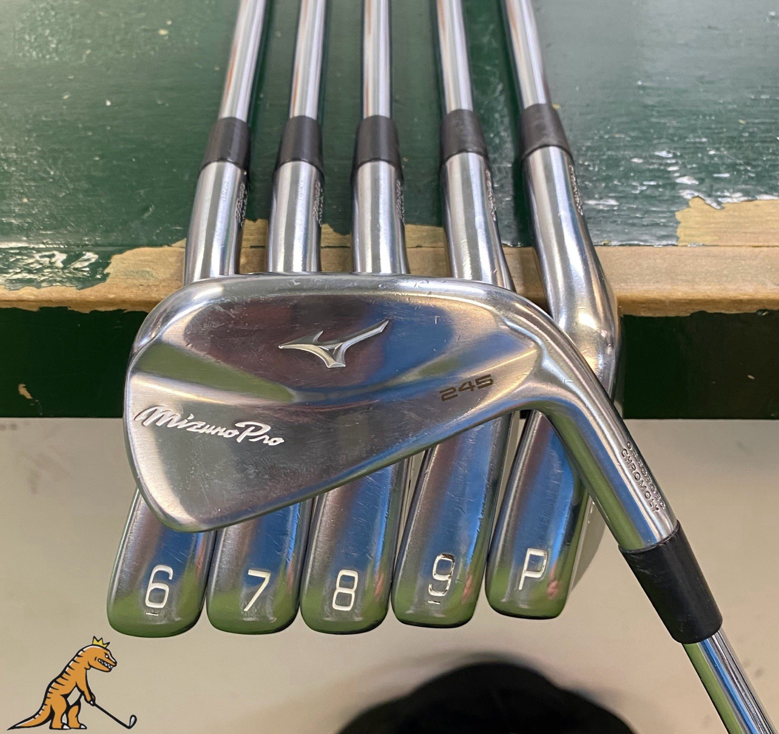 Used RH Mizuno Pro 245 Iron Set 5-PW Dynamic Gold Tour Issue 120g S400 Steel