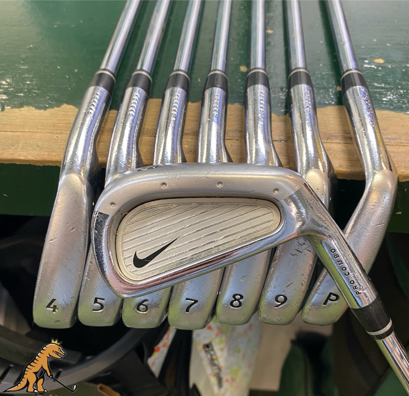 Used RH Nike Pro Combo Iron Set 3-PW Nike Tour Stiff Flex Steel