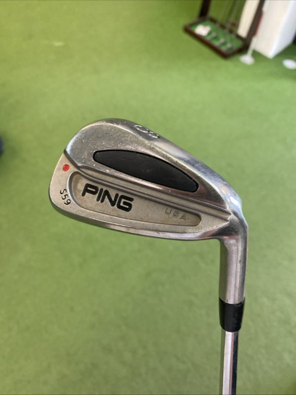 Used RH Ping S59 Red Dot Iron Set 3-PW Cushin Stiff Flex Steel - Image 13