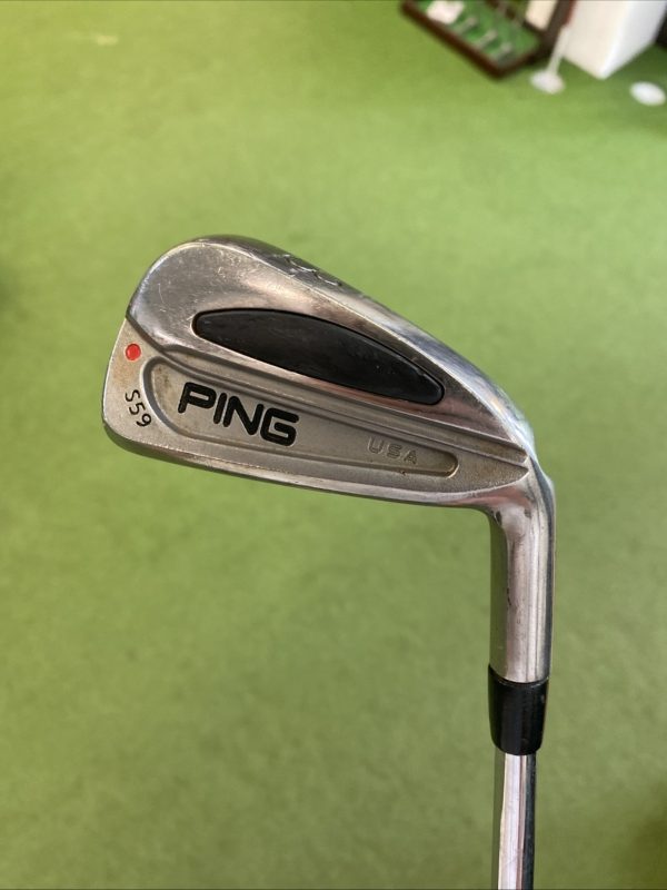 Used RH Ping S59 Red Dot Iron Set 3-PW Cushin Stiff Flex Steel - Image 3