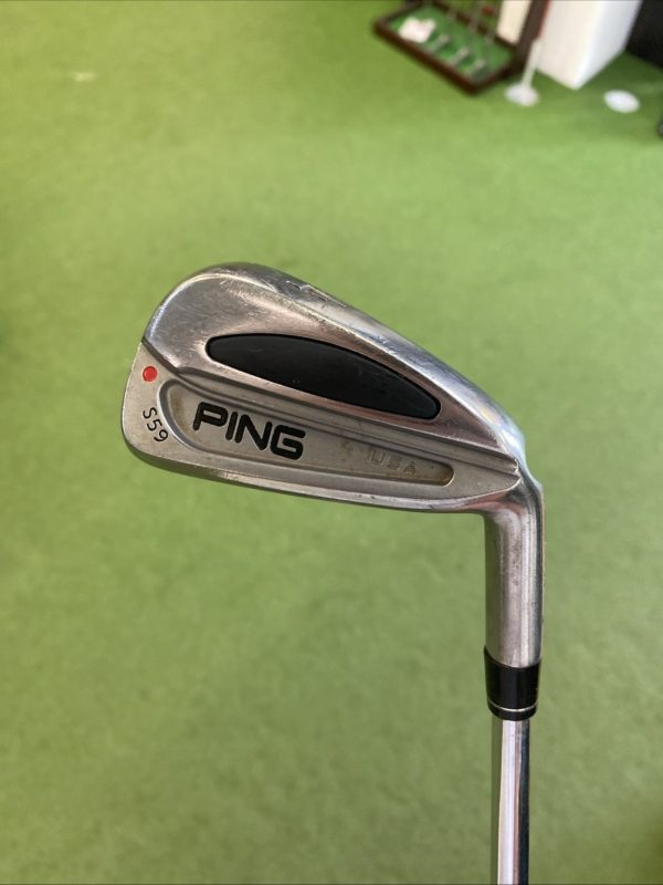 Used RH Ping S59 Red Dot Iron Set 3-PW Cushin Stiff Flex Steel - Image 5