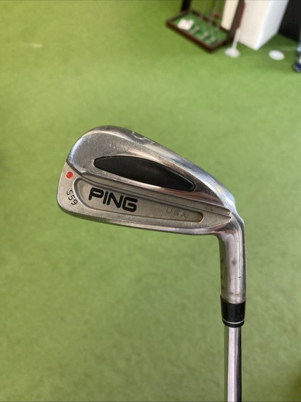 Used RH Ping S59 Red Dot Iron Set 3-PW Cushin Stiff Flex Steel - Image 7