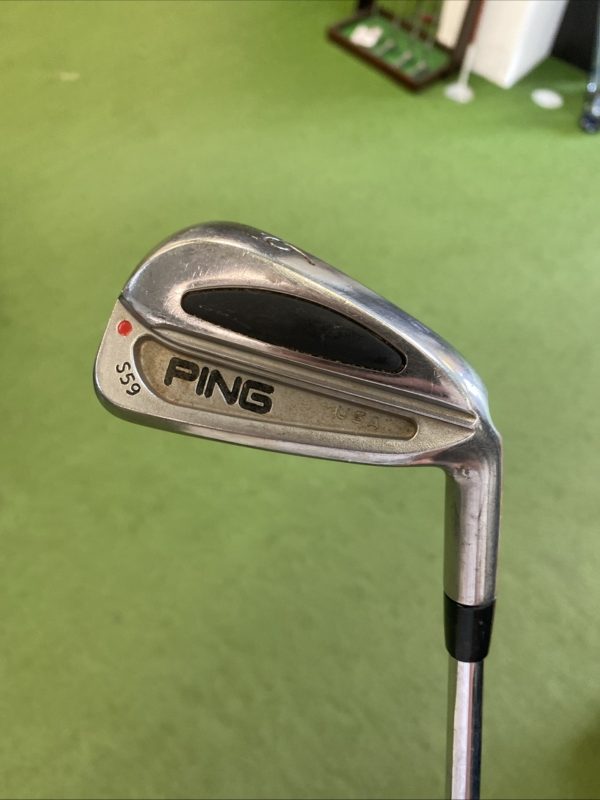Used RH Ping S59 Red Dot Iron Set 3-PW Cushin Stiff Flex Steel - Image 9