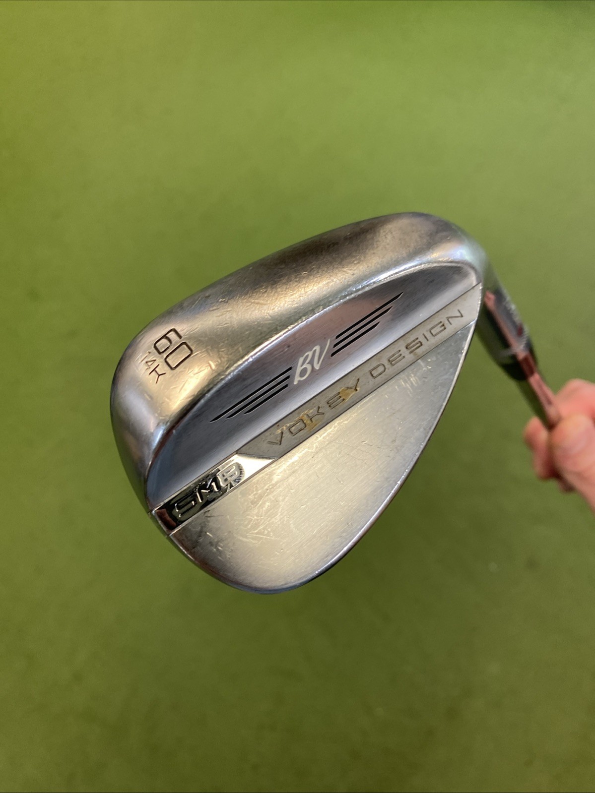 Used Titleist Vokey SM8 Tour Chrome 60.14* Lob Wedge BV Steel Wedge Flex - Image 3