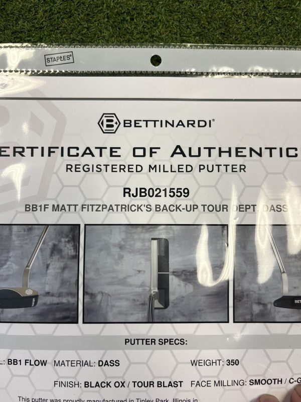 Bettinardi DASS BB1F Matt Fitzpatrick’s Back-up Tour Department Putter