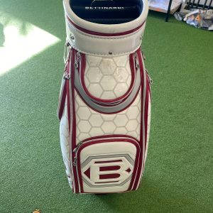 Bettinardi Tour Department White/Red Staff Stand Bag Leather 5-Way