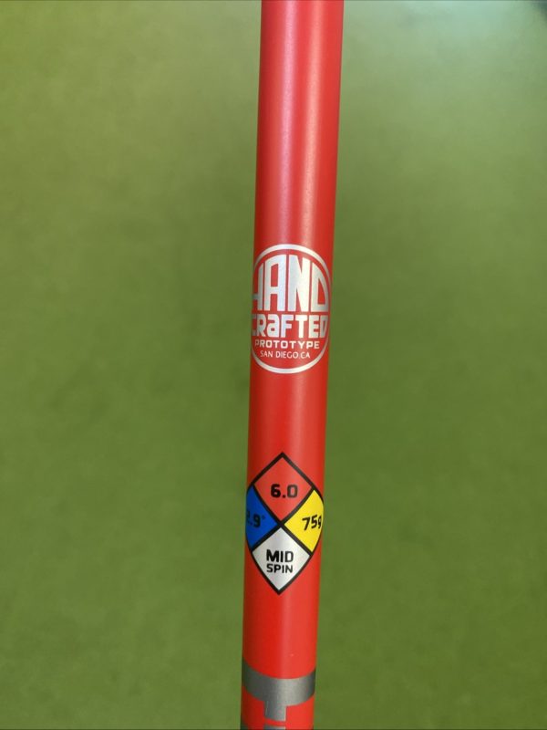 HZRDUS Red Hand Crafted Proto Driver Shaft 75g Graphite Stiff Flex