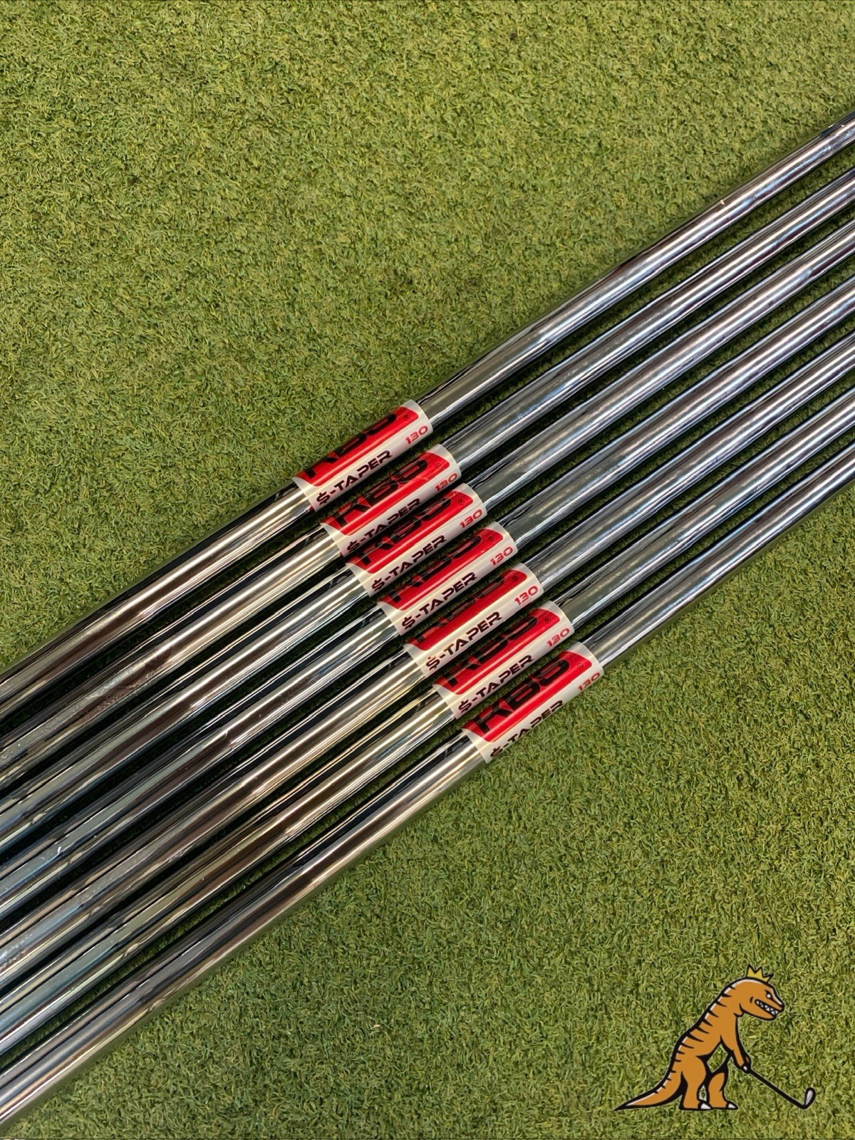 KBS $-Taper 130g Extra Stiff Steel Iron Set Shafts 4-PW Silver