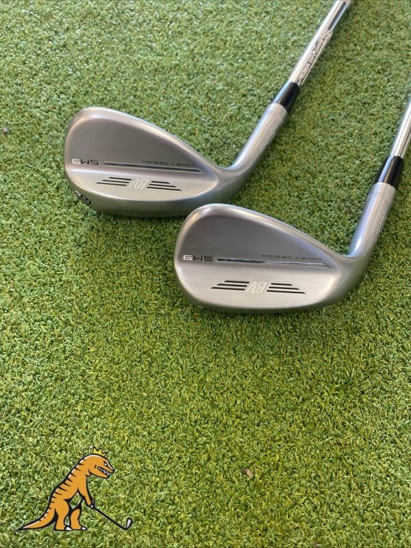 Mint LH Titleist Vokey SM9 Tour Chrome Wedge Set 56*, 60* BV Steel Wedge Flex