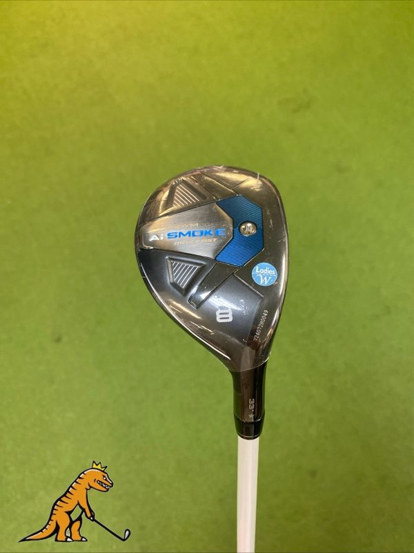 New Callaway Ai Smoke Max Fast 33* 8 Hybrid Eldio 40g Graphite Ladies + HC