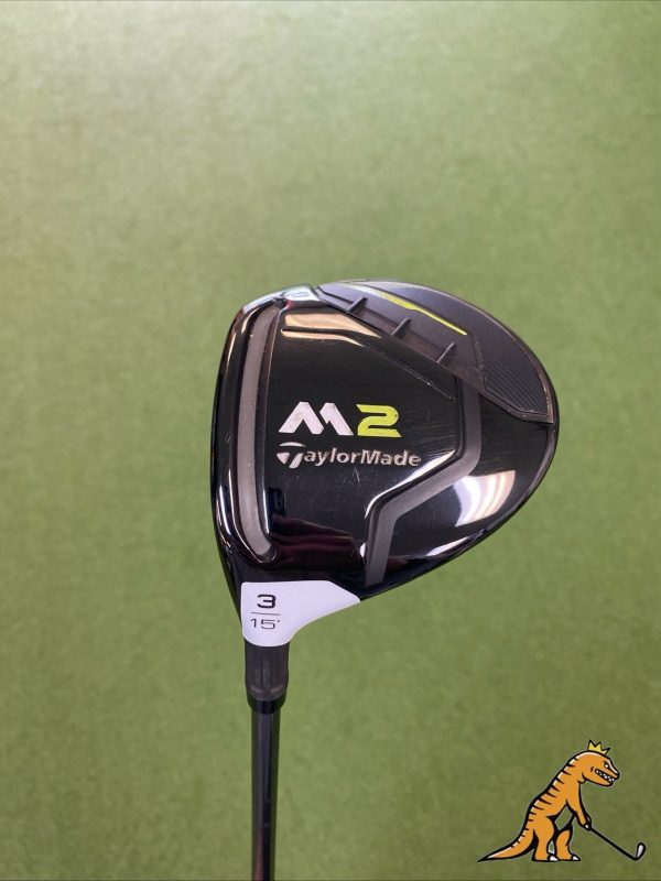 Nice LH TaylorMade M2 15* 3-Wood Reax 65g Graphite Stiff Flex