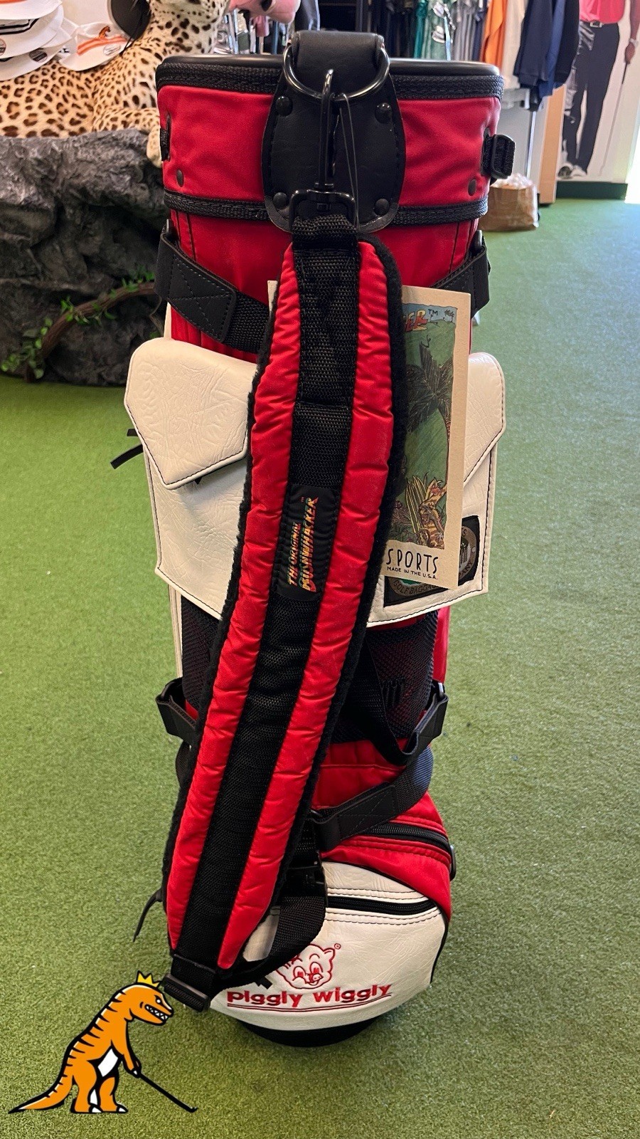 Piggly-Wiggly-Belding-Sports-Vintage-Golf-Bag-With-Tags-356695713486