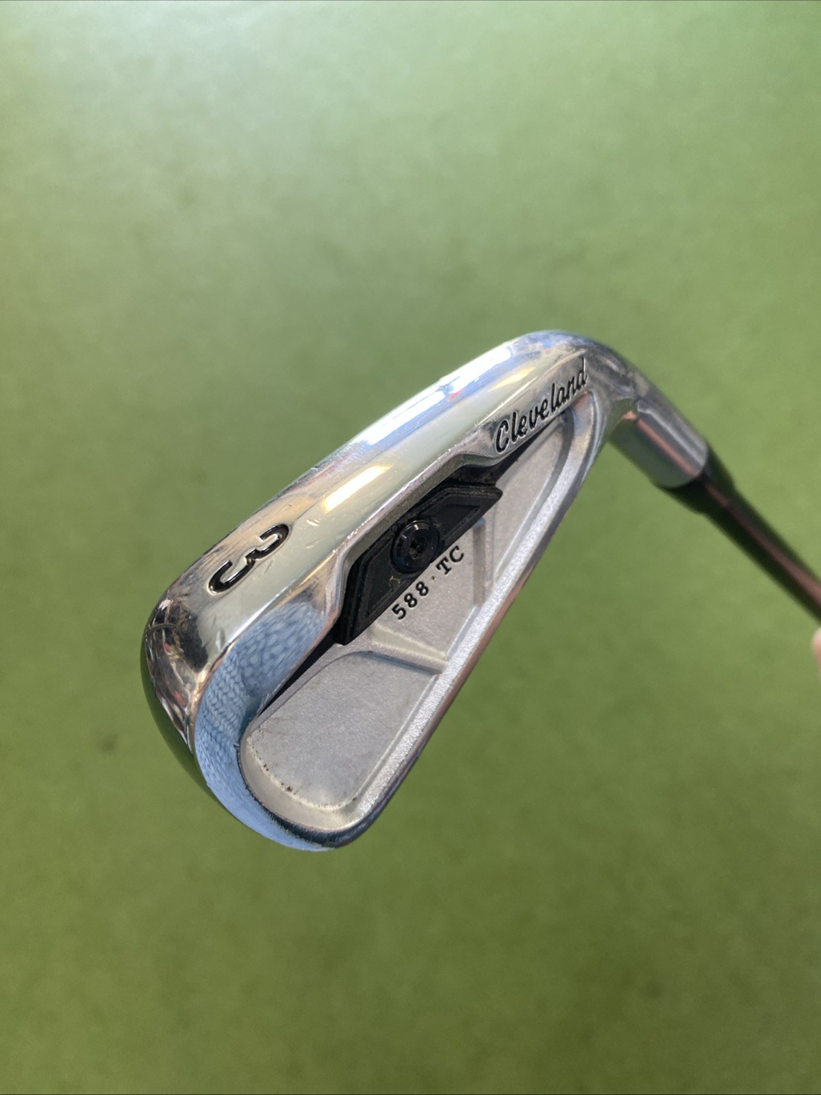 Rare Tour Issue Cleveland 588 TC Forged 3 Iron Dynamic Gold Black Onyx X100 - Image 3