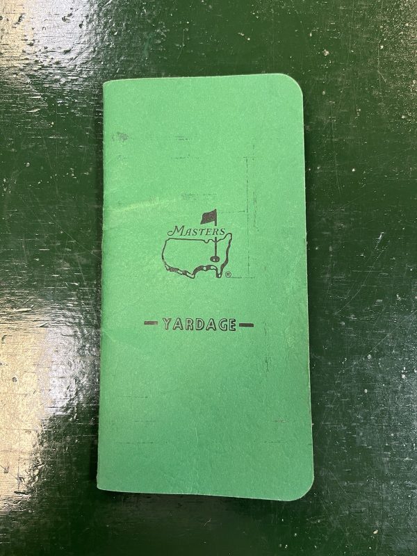 The Masters 1998 Yardage Book Used By David Duval