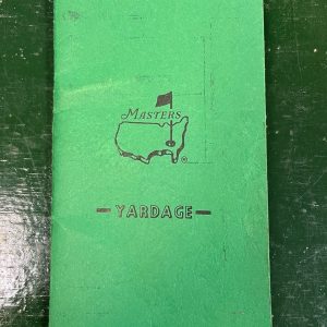 The Masters 1998 Yardage Book Used By David Duval