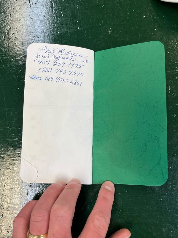 The Masters 1998 Yardage Book Used By David Duval