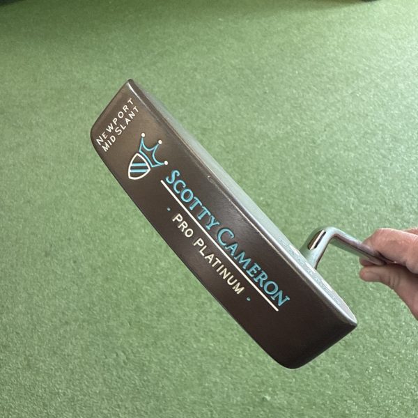Tour Issue Scotty Cameron Newport Mid Slant Pro Platinum 34.5” Blade Putter - Image 7