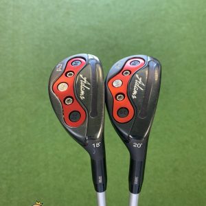 Used Adams Red Hybrid Set 18* 2H, 20* 3H Matrix Tour Graphite Stiff Flex