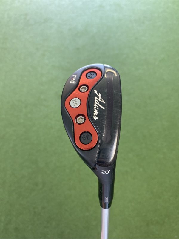 Used Adams Red Hybrid Set 18* 2H, 20* 3H Matrix Tour Graphite Stiff Flex