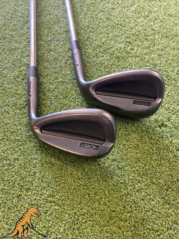 Used Ping Glide 2.0 Black Wedge Set 52*, 56* AWT Wedge Flex Steel