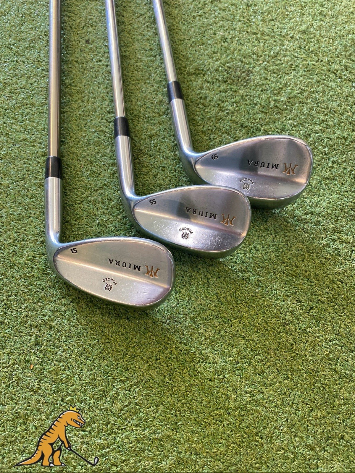 Used RH Miura Forged Wedge Set 51*, 55*, 59* NS Pro Stiff Flex Steel