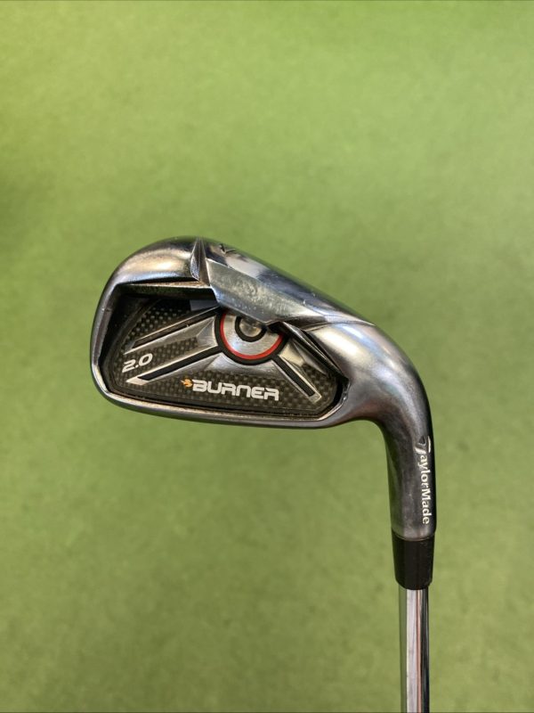 Used RH TaylorMade Burner 2.0 Black Iron Set 6-PW 85g Stiff Flex Steel - Image 5
