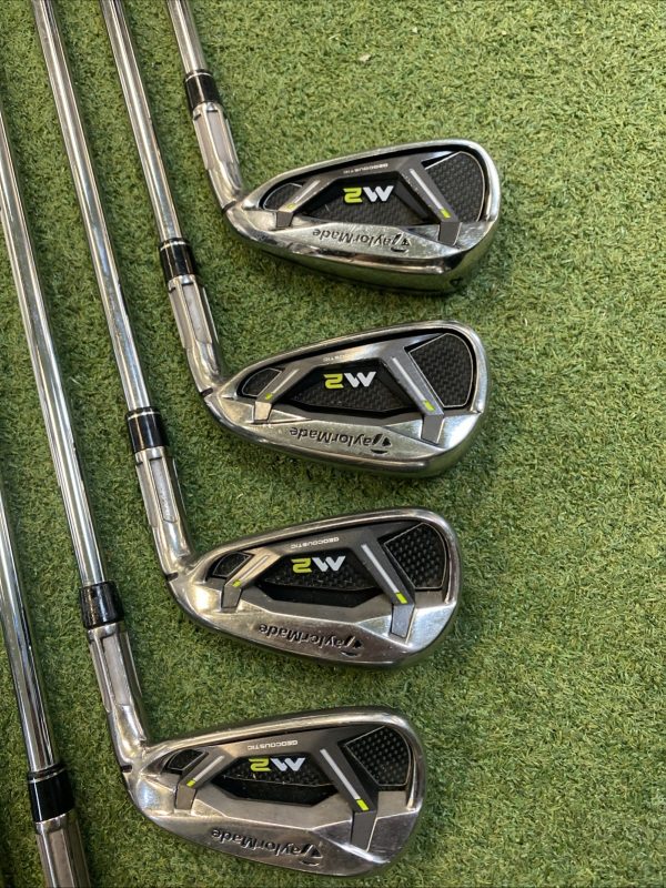 Used RH TaylorMade M2 Iron Set 4-PW-GW Reax 88g Steel Regular Flex - Image 3