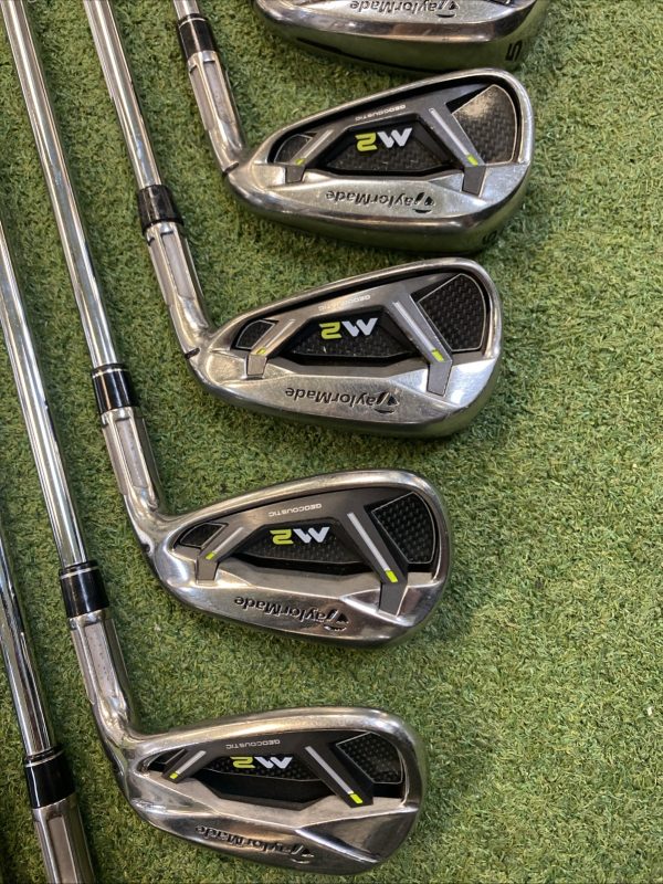Used RH TaylorMade M2 Iron Set 4-PW-GW Reax 88g Steel Regular Flex - Image 4