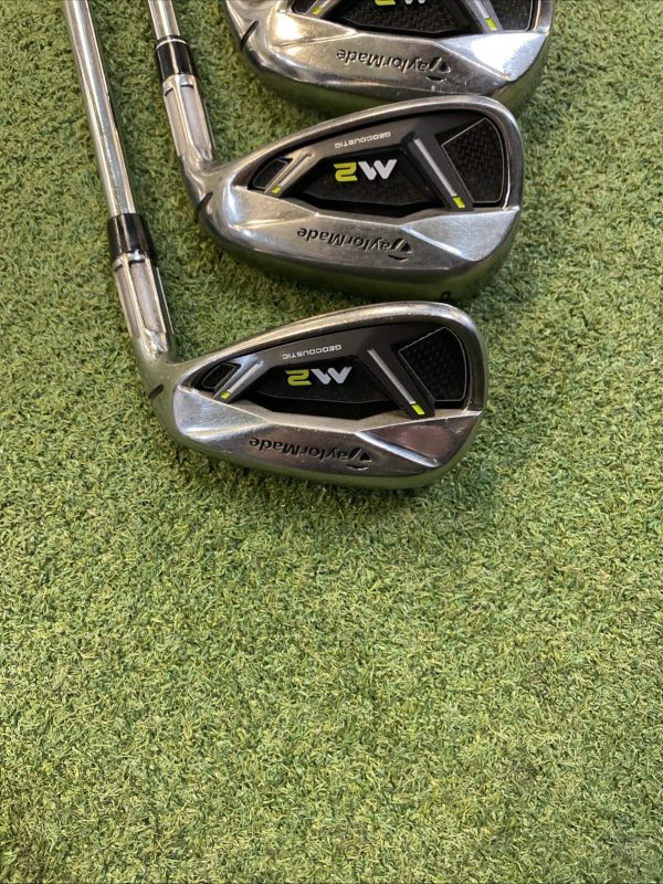 Used RH TaylorMade M2 Iron Set 4-PW-GW Reax 88g Steel Regular Flex - Image 6