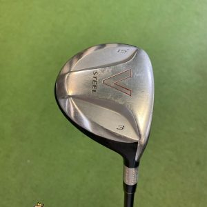 Used RH TaylorMade V Steel 15* 3-Wood Ultralite Graphite Stiff Flex