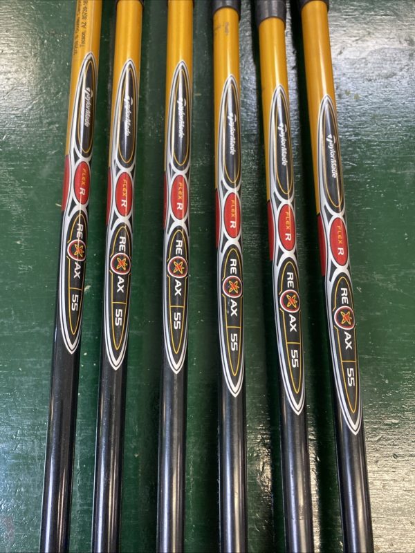 Used RH TaylorMade r7 Draw Iron Set 5-PW Reax 55g Graphite Regular Flex