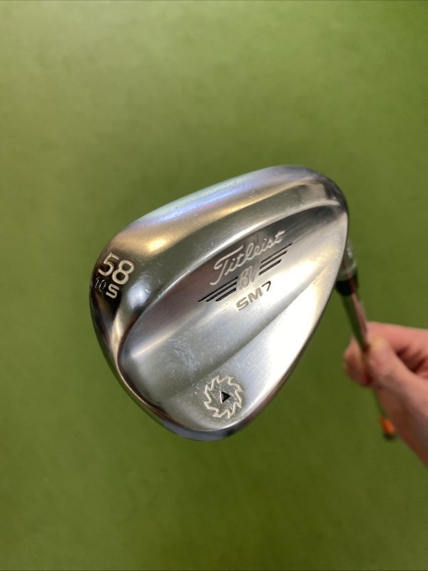 Used Titleist Vokey SM7 Tour Chrome 58.10* Lob Wedge NS Pro Regular Flex Steel - Image 3