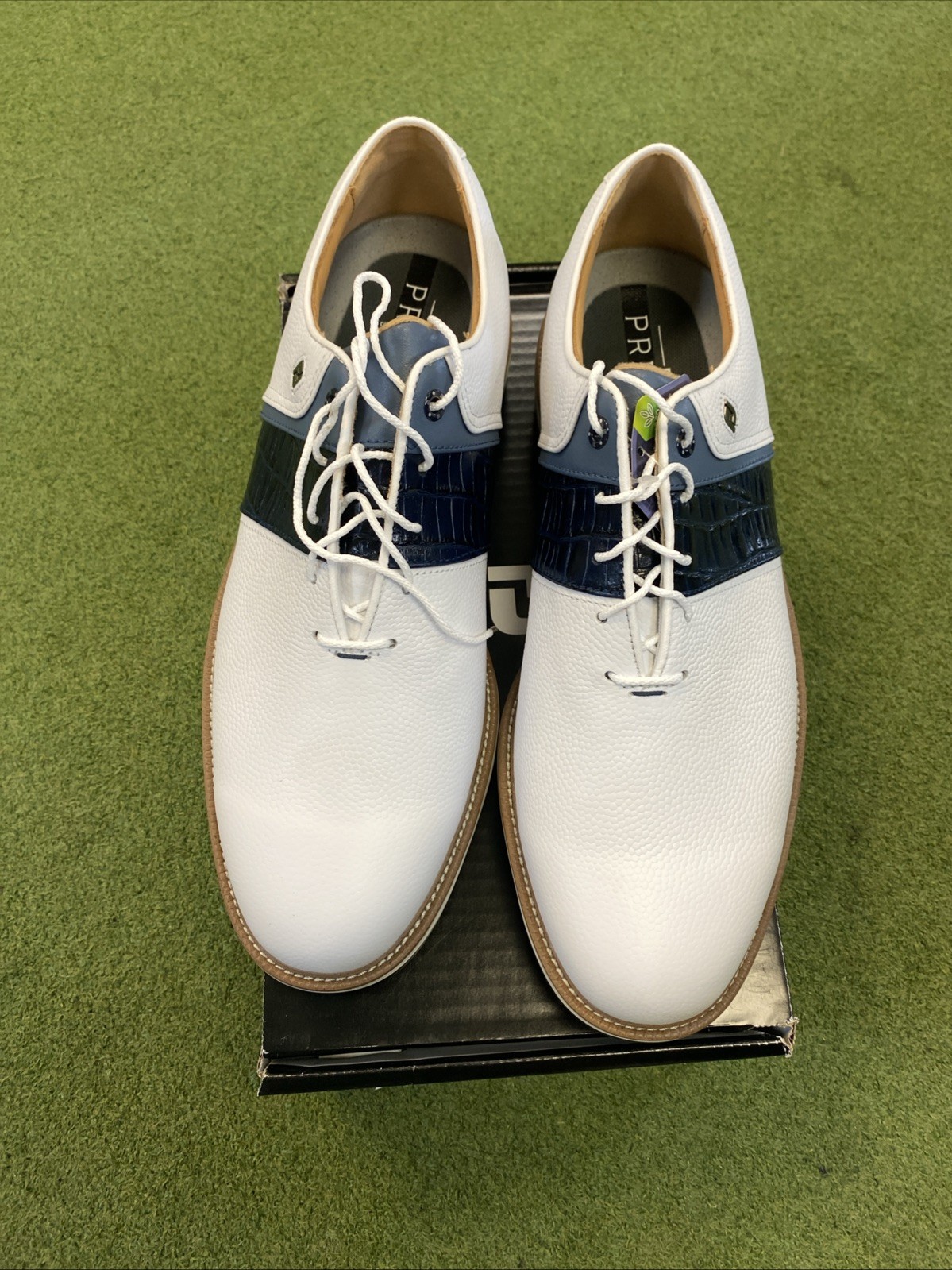 New FootJoy Premiere Series Men Golf Shoes 12 Medium Blue/White - Image 4