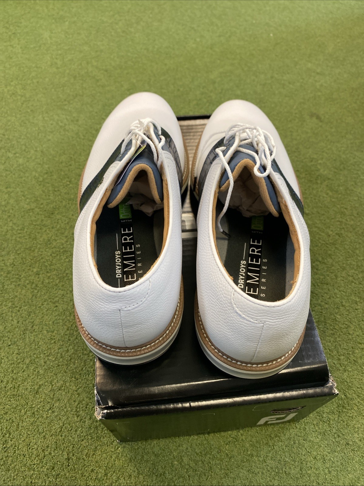 New FootJoy Premiere Series Men Golf Shoes 12 Medium Blue/White - Image 6