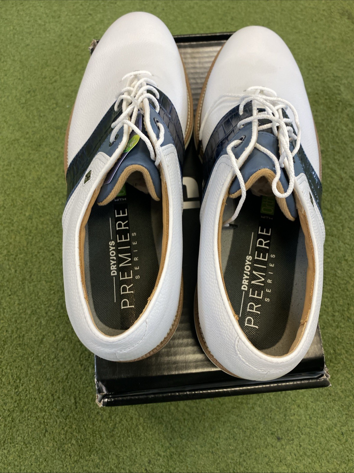 New FootJoy Premiere Series Men Golf Shoes 12 Medium Blue/White - Image 7