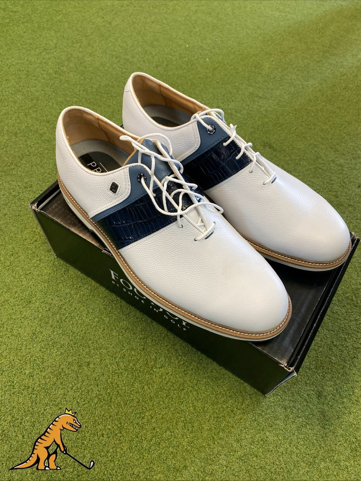 New FootJoy Premiere Series Men Golf Shoes 12 Medium Blue/White